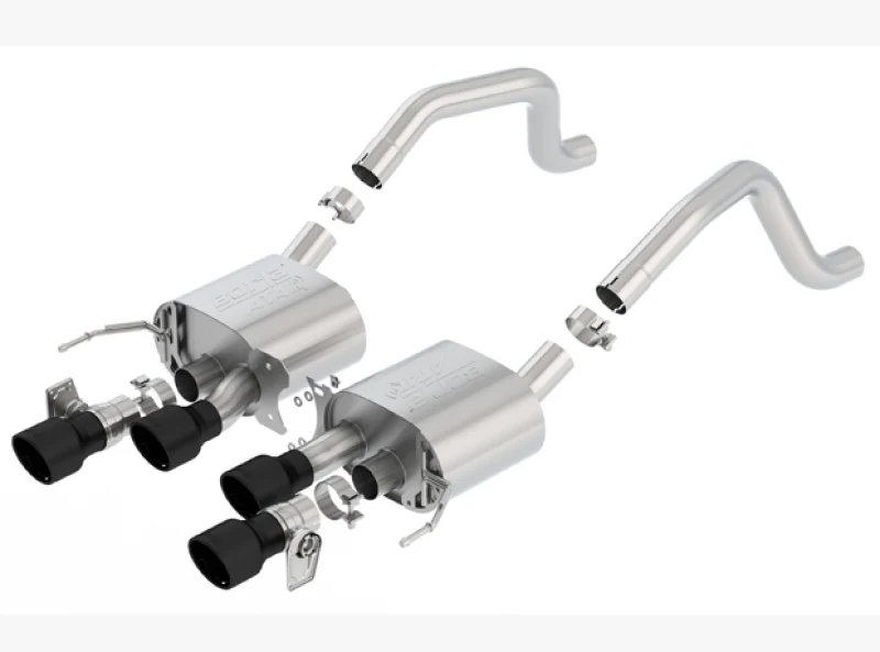 Borla 2015+ Chevy Corvette C7 Z06 6.2L Axle Back ATAK Exhaust Black Quad Tips w/o AFM w/ NPP - Image 2