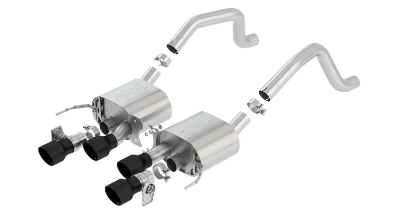 Borla 2015+ Chevy Corvette C7 Z06 6.2L Axle Back ATAK Exhaust Black Quad Tips w/o AFM w/ NPP - Image 3