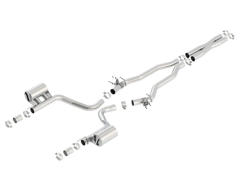 Borla 2015 Dodge Challenger Hellcat 6.2L V8 ATAK Catback Exhaust No Tips Factory Valance - Image 3