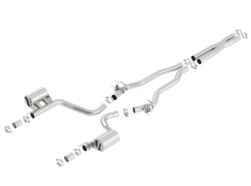 Borla 2015 Dodge Charger Hellcat 6.2L V8 ATAK Catback Exhaust w/ Valves No Tips Factory Valance - Image 3