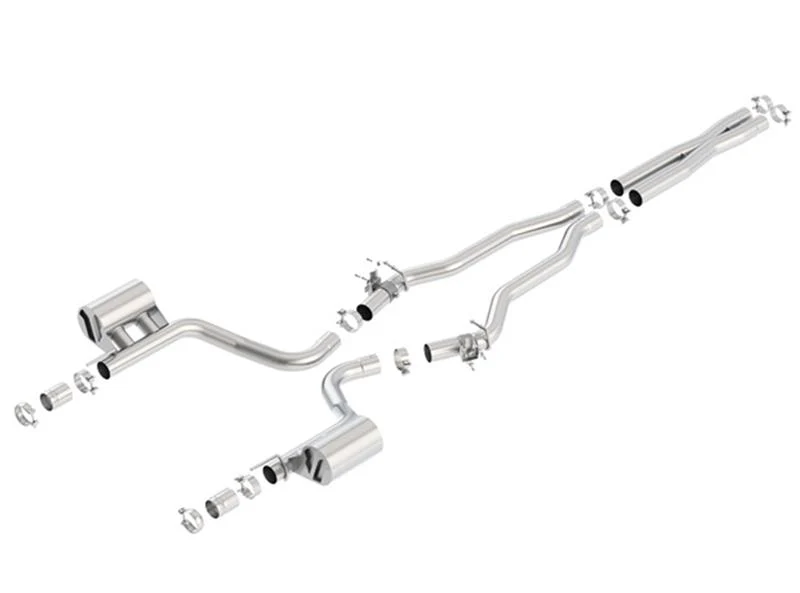Borla 2015 Dodge Charger Hellcat 6.2L V8 ATAK Catback Exhaust w/ Valves No Tips Factory Valance - Image 4