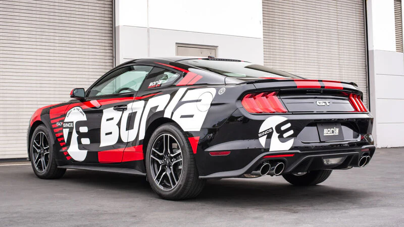 Borla 2018 Ford Mustang GT 5.0L AT/MT 2.5in S-Type Exhaust w/o Valves (Rear Section Only) - Image 2