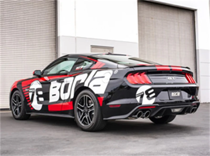Borla 2018 Ford Mustang GT 5.0L AT/MT 2.5in S-Type Exhaust w/o Valves (Rear Section Only) - Image 3
