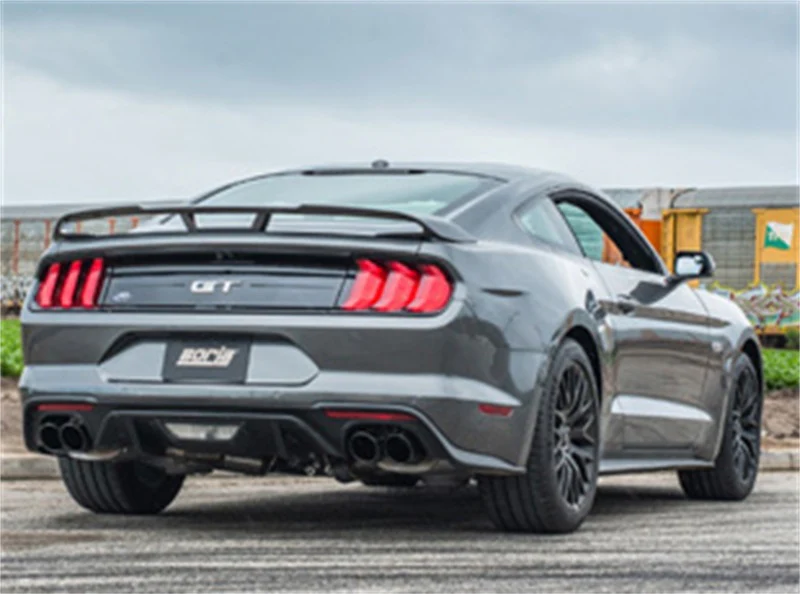 Borla 2018 Ford Mustang GT (A/T / M/T) 3in ATAK Catback Exhaust w/o Valves w/ Black Chrome Tips - Image 2