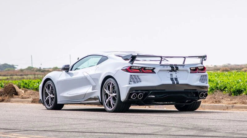 Borla 2020 Chevrolet Corvette C8 6.2L ATAK 3in Exhaust System Dual Round A/C Tips 4inx 4.75in - Image 2