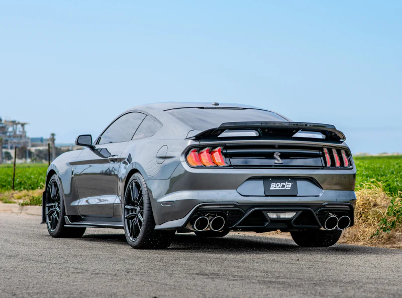 Borla 2020 Ford GT500 5.2L AT 3in ATAK CatBack Exhaust w/ Chrome Tips - Image 3