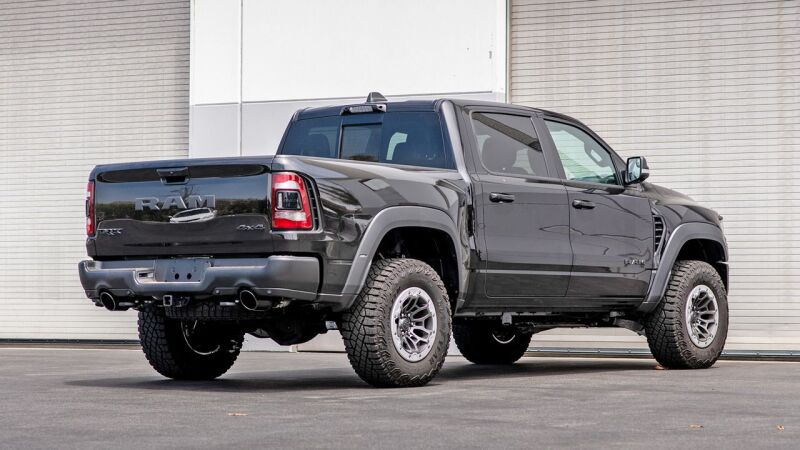Borla 21-22 Dodge RAM 1500 TRX 6.2L V8 4WD CCSB 5in. Black Chrome-Plated Optional Tips - 304SS - Image 2