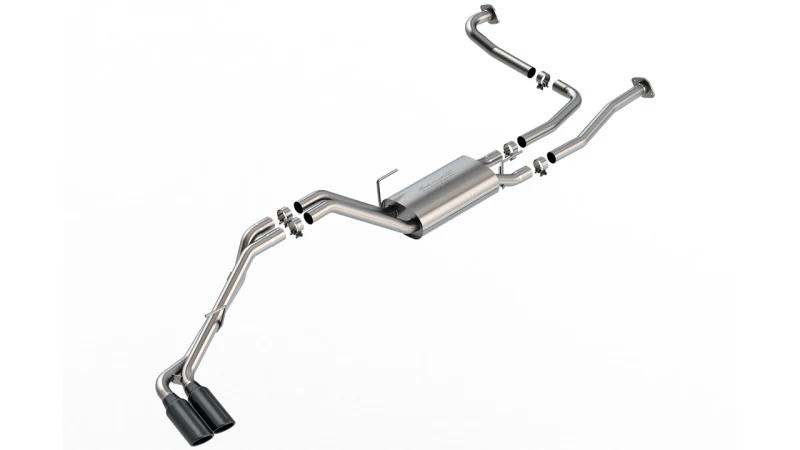 Borla 22-24 Nissan Frontier S-Type Cat Back System - Black Chrome