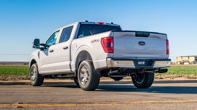 Borla F-150 2021 2.7L/3.5L 4dr CC SB EC STB Lar/KingR/Plnm/LTD 3/2.25 SRE CB Touring BLK CHR Tips - Image 2