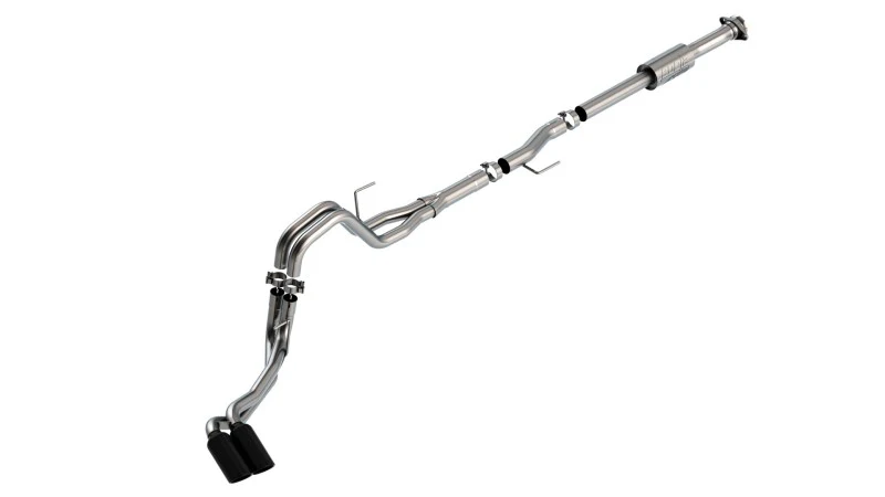 Borla F-150 2021 2.7L/3.5L 4dr CC SB EC STB Lari/King R/Plinum/LTD 3/2.25 DSE CB AK BLK CHR Tips - Image 4