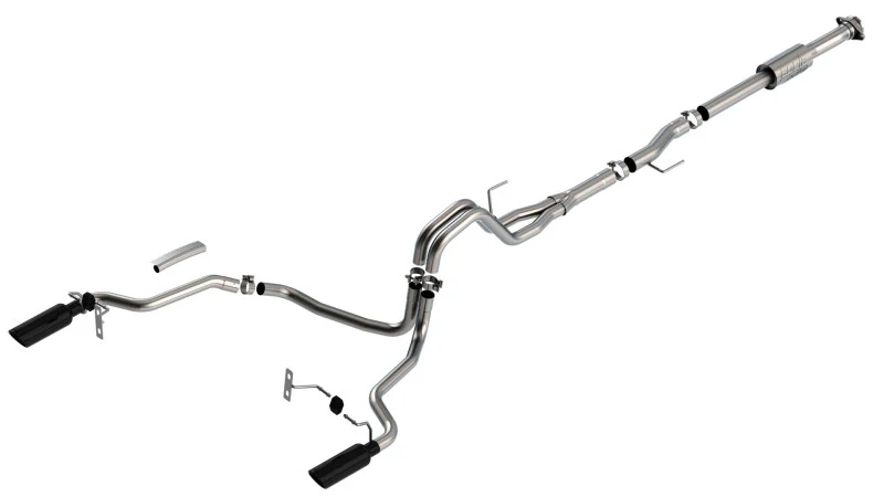 Borla F-150 2021 2.7L/3.5L 4dr CC SB EC STB Lari/King R/Plinum/LTD 3/2.25 SRE CB AK BLK CHR Tips - Image 4