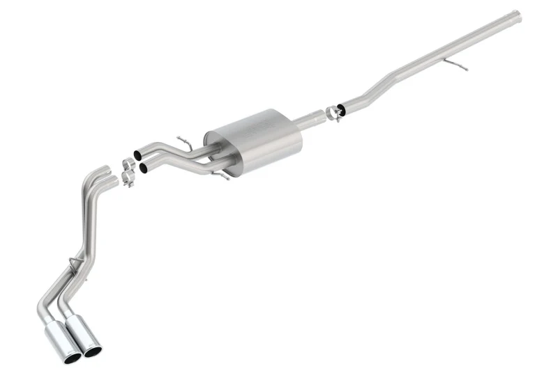 Borla S-Type Cat-Back 14 Sierra 1500 Ext. Cab Stnd Bed/CC Short Bed 143.5in WB Side Exit Exhaust - Image 4