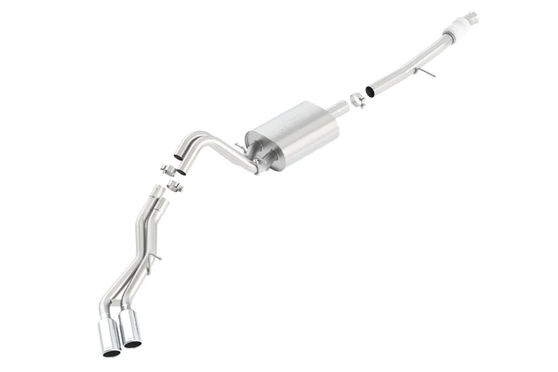Borla Touring Cat Back 15-16 Chevy Suburban 5.3L V8 2.75in, 2.25in Dual Same Side Exit 4in Tips - Image 4