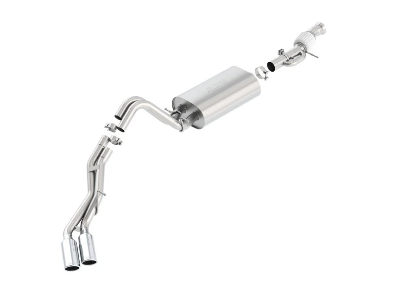 Borla Touring Cat Back 15-16 GMC Denali 6.2L V8 2.75in, 2.25in Dual Same Side Exit 4in Tips Exhaust - Image 2
