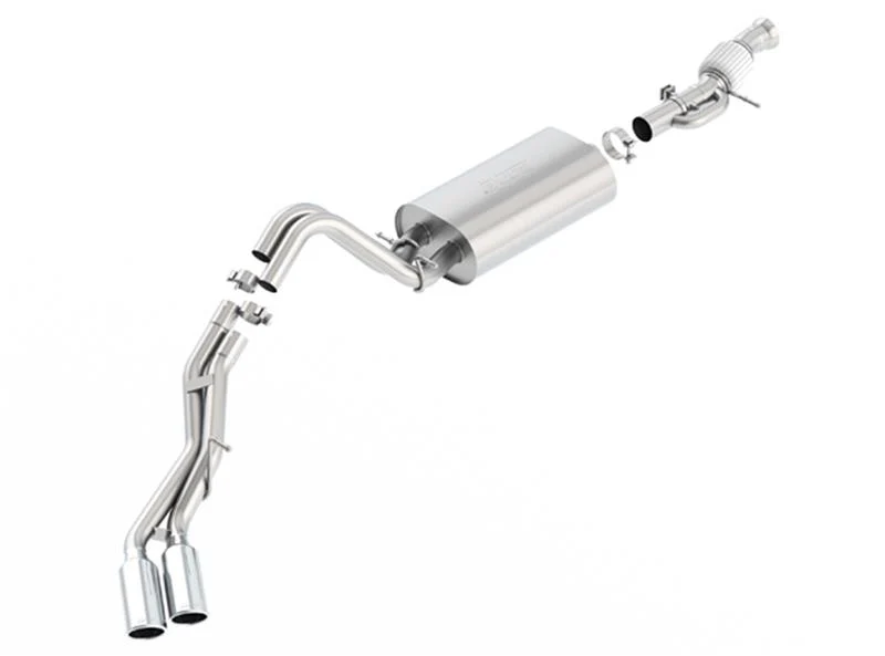 Borla Touring Cat Back 15-16 GMC Denali 6.2L V8 2.75in, 2.25in Dual Same Side Exit 4in Tips Exhaust - Image 3