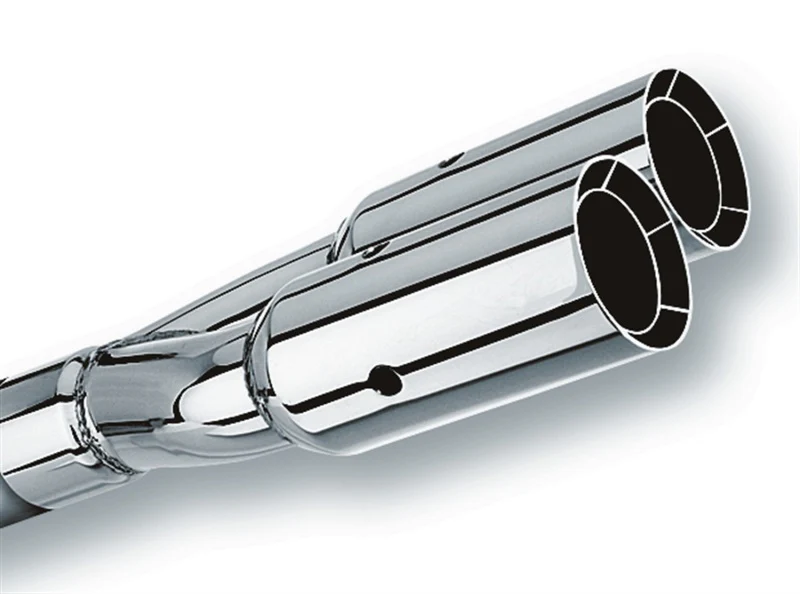 Borla Universal Polished Tip Dual Round Intercooled (inlet 2 1/2in. Outlet 3in) *NO Returns* - Image 3