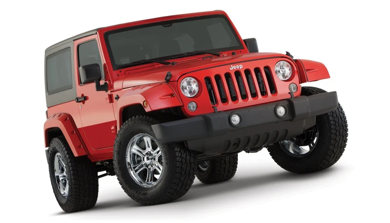 Bushwacker 07-18 Jeep Wrangler Pocket Style Flares 2pc - Black - Image 6