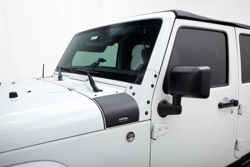 Bushwacker 07-18 Jeep Wrangler Trail Armor Cowl Cover - Black - Image 2