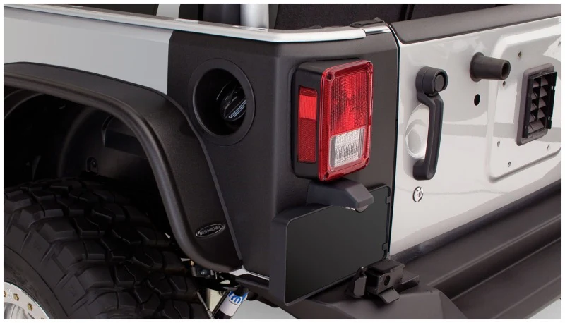 Bushwacker 07-18 Jeep Wrangler Trail Armor Rear Corners - Black - Image 5
