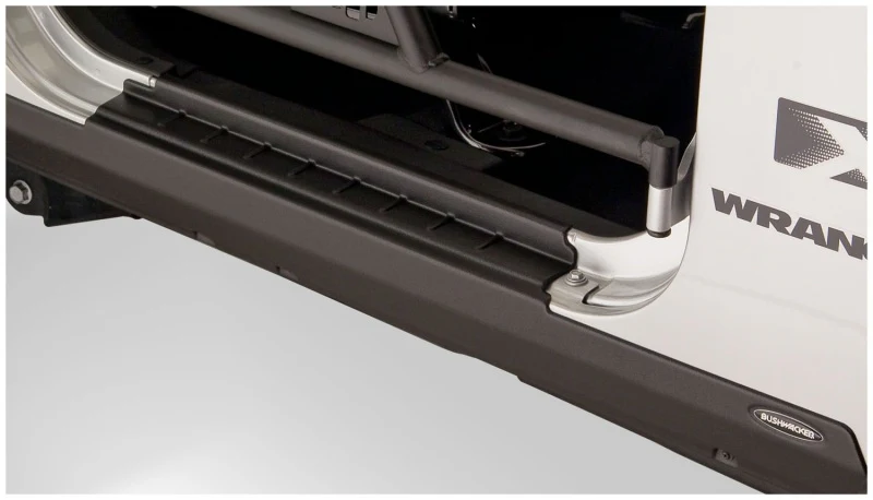 Bushwacker 07-18 Jeep Wrangler Trail Armor Rocker Panel and Sill Plate Cover - Black - Image 5