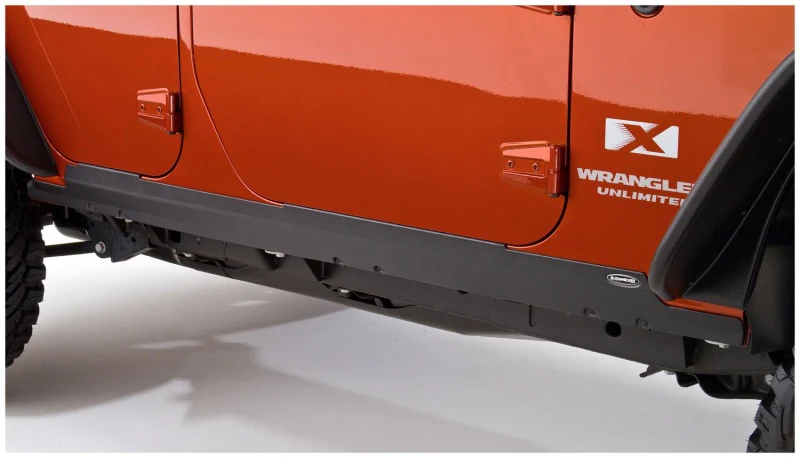 Bushwacker 07-18 Jeep Wrangler Unlimited Trail Armor Rocker Panel and Sill Plate Cover - Black - Image 4