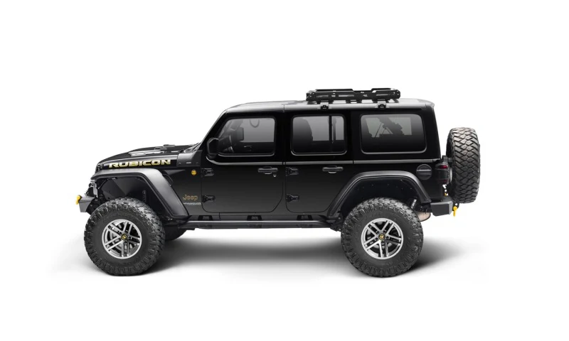 Bushwacker 18-21 Jeep Wrangler JL (2-Door & 4-Door) Flat Style Flares 4pc - Black - Image 5