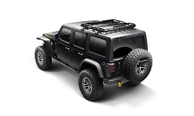 Bushwacker 18-21 Jeep Wrangler JL (2-Door & 4-Door) Flat Style Flares 4pc - Black - Image 6
