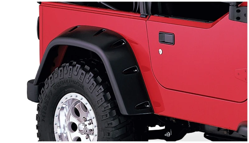 Bushwacker 97-06 Jeep TJ Max Pocket Style Flares 4pc - Black - Image 8