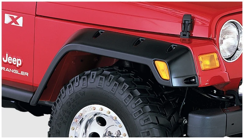 Bushwacker 97-06 Jeep TJ Pocket Style Flares 4pc - Black - Image 6