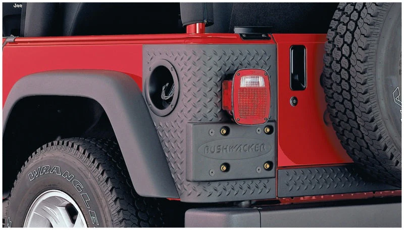 Bushwacker 97-06 Jeep Wrangler Trail Armor Rear Corners - Black - Image 6