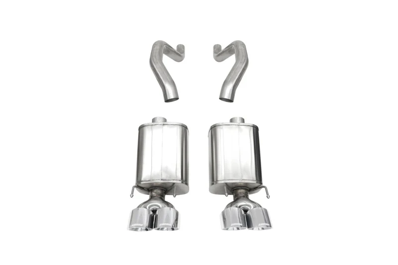 Corsa 06-13 Chevy Corvette C6 Z06 7.0L / 09-13 ZR1 6.2L Polished Axle-Back Exhaust w/4.5in Twin Tips