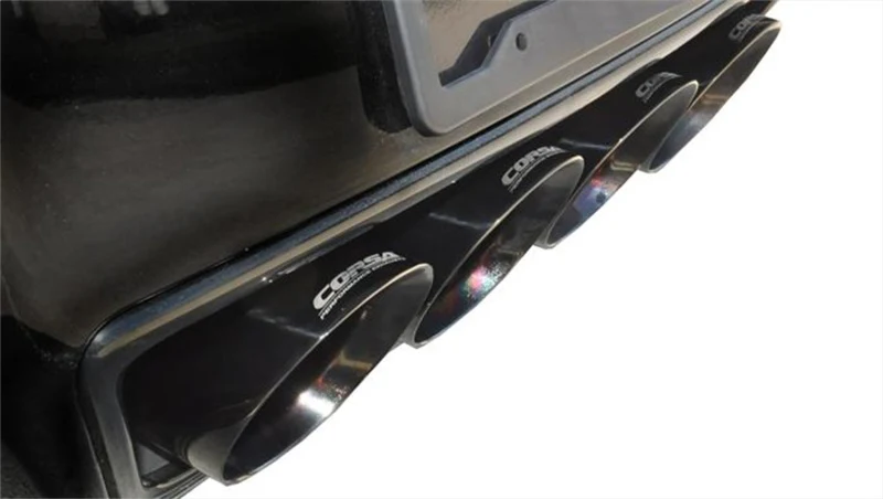 Corsa 14-19 Chevy Corvette C7 Coupe 6.2L V8 AT/MT 2.75in Valve-Back Dual Rear Exit Black Xtreme Exht - Image 4