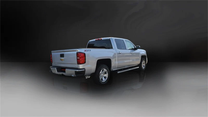 Corsa 14-19 GMC Sierra/Chevy Silv 1500 Crew Cab/Short Bed 5.3L V8 Polished Sport Single Side CB Exh - Image 4