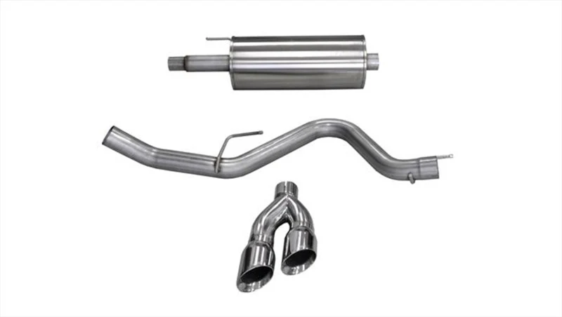 Corsa 15-20 Ford F-150 5.0L V8 (Super Crew Cab) Polished Sport Single Side Dual 4in Tips CB Exhaust - Image 3