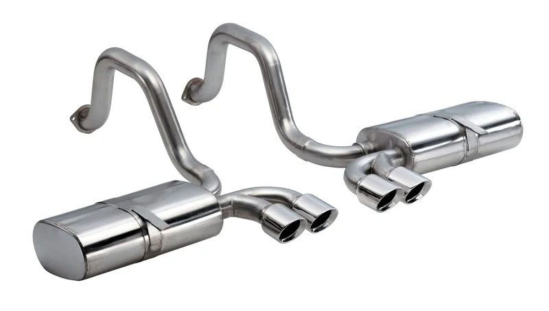 Corsa 1997-2004 Chevrolet Corvette C5 Z06 5.7L V8 Polished Sport Axle-Back Exhaust - Image 3
