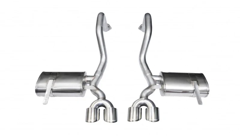 Corsa 1997-2004 Chevrolet Corvette C5 Z06 5.7L V8 Polished Xtreme Axle-Back Exhaust - Image 2