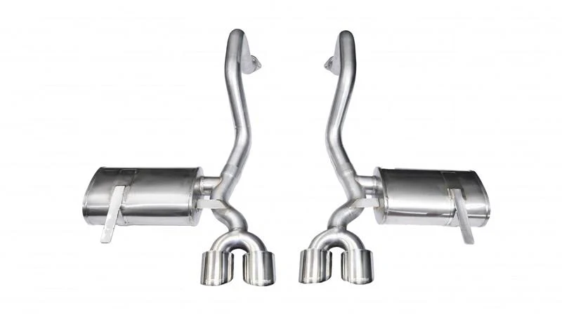 Corsa 1997-2004 Chevrolet Corvette C5 Z06 5.7L V8 Polished Xtreme Axle-Back Exhaust - Image 3