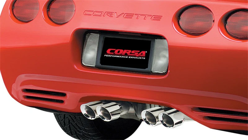 Corsa 1997-2004 Chevrolet Corvette C5 Z06 5.7L V8 Polished Xtreme Axle-Back Exhaust - Image 5
