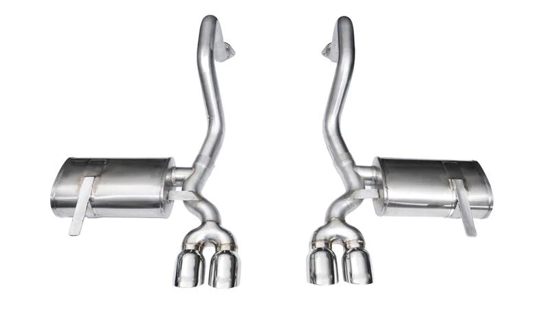 Corsa 1997-2004 Chevrolet Corvette C5 Z06 5.7L V8 Polished Xtreme Axle-Back Exhaust - Image 3