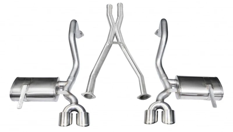 Corsa 1997-2004 Chevrolet Corvette C5 Z06 5.7L V8 Polished Xtreme Cat-Back + XO Exhaust - Image 3