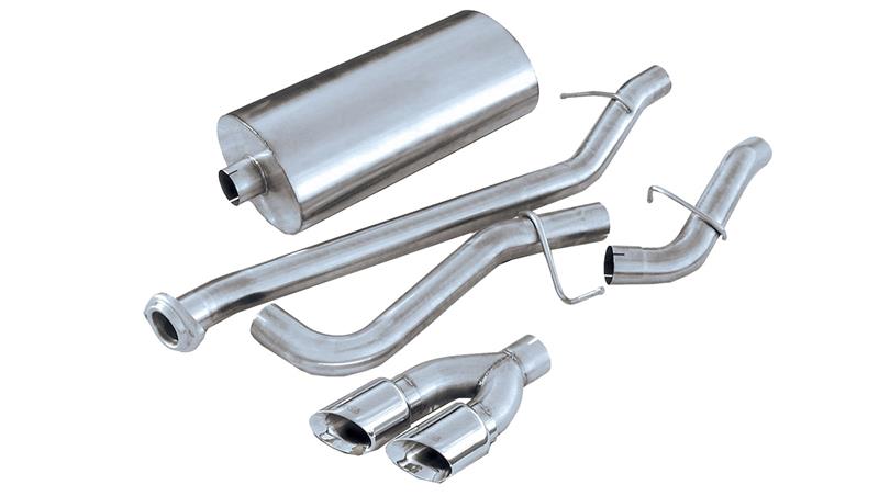 Corsa 1999-06 Chevrolet Silverado Reg. Cab/Short Bed 1500 4.8L V8 Polished Touring Cat-Back Exhaust - Image 3