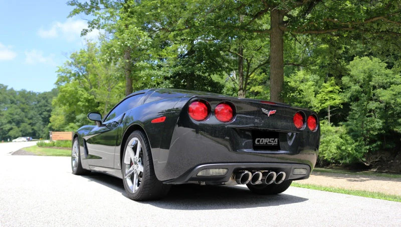 Corsa 2005-2007 Chevrolet Corvette (C6) 6.0L/6.2L Polished Xtreme Axle-Back Exhaust w/4.5in Tips - Image 3