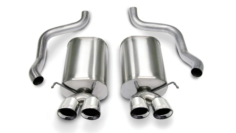 Corsa 2005-2007 Chevrolet Corvette C6 6.0L V8 Polished Sport Axle-Back Exhaust - Image 3