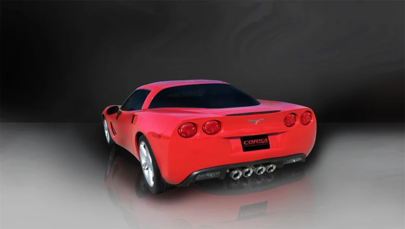 Corsa 2005-2007 Chevrolet Corvette C6 6.0L V8 Polished Xtreme Axle-Back Exhaust - Image 4