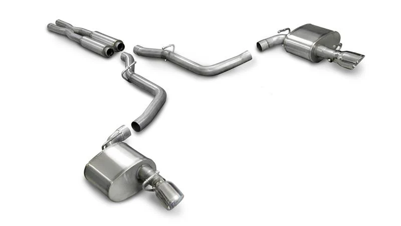 Corsa 2005-2010 Dodge Charger No Towing Hitch SRT-8 6.1L V8 Polished Xtreme Cat-Back Exhaust - Image 3