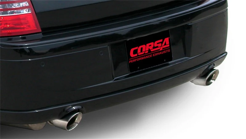 Corsa 2005-2010 Dodge Charger No Towing Hitch SRT-8 6.1L V8 Polished Xtreme Cat-Back Exhaust - Image 4