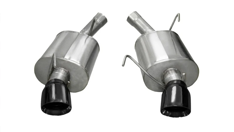 Corsa 2005-2010 Ford Mustang Shelby GT500 5.4L V8 Black Sport Axle-Back Exhaust - Image 3