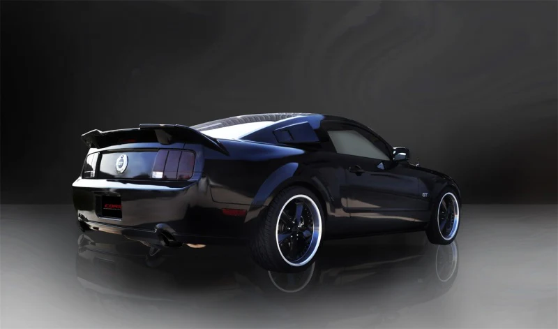 Corsa 2005-2010 Ford Mustang Shelby GT500 5.4L V8 Black Sport Axle-Back Exhaust - Image 4