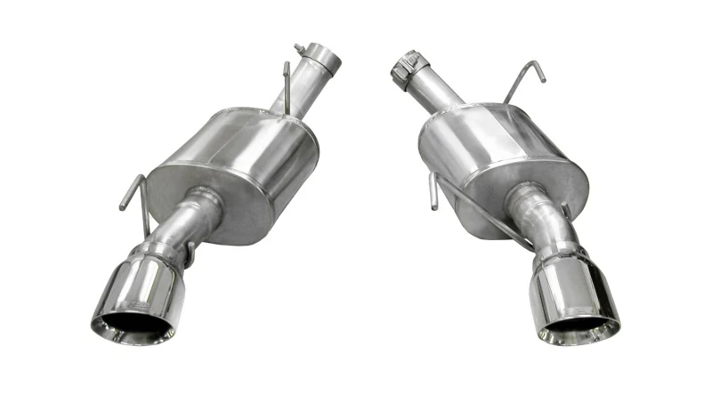Corsa 2005-2010 Ford Mustang Shelby GT500 5.4L V8 Polished Xtreme Axle-Back Exhaust - Image 2