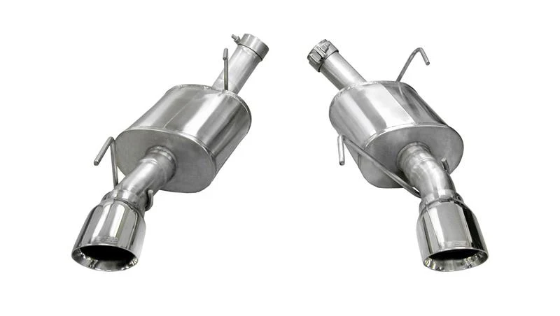 Corsa 2005-2010 Ford Mustang Shelby GT500 5.4L V8 Polished Xtreme Axle-Back Exhaust - Image 3